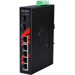 Switch: 5 x 10/100BaseT(X), 2 x SFP, -10 kuni 70&deg;C, mittemanageeritav, DIN