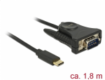 Konverter: USB C - DB9, RS232 (9 pin), 1.8m, must