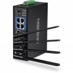 T&ouml;&ouml;stuslik Wifi Ruuter: Dual Band AC1200 2.4G/5GHz, 4xLAN, 1xWAN, 1x I/O RS232/RS485 ,802.11ac/b/g/n, -30&deg;C-70&deg;C, IP30