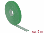 Takjapael rullis 13mm x 5.0m HOOK and LOOP, roheline