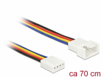 Pikenduskaabel 4 pin (M) - 4 pin (F) , PWM, 22 AWG, ventilaatoritele, 0.7m
