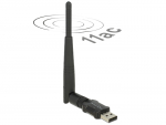 WiFi v&otilde;rgukaart: USB, kuni 433Mbps, 2.4/5GHz 802.11ac/a/n/b/g, vahetatava antenniga