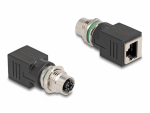 Adapter M12 (F) - RJ45 (F) X-code 8 pin