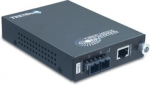 FO konverter: Intelligent 1000Base-T <> 1000Base-LX Single-Mode SC / 70km