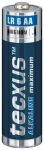 Patarei AA Alkaline manganese 1,5V LR6, Tecxus