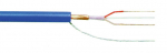 Mikrofonikaabel 2x0,22mm&sup2; sinine varjestatud &oslash;4,8mm