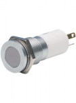 LED-indikaator, 24V dc, paneelile, 14mm, Faston, jootekontakt, roheline, punane, kollane, IP67