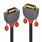 DVI-D Dual Link kaabel 7.5m, must, 2560x1600@60Hz, ANTHRA