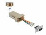 &Uuml;leminek D-Sub 9pin (F) - RJ11/RJ14 (F) &uuml;hendamiskomplekt, hall