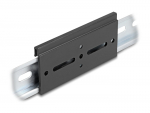Alumiiniumist kinnitusklamber DIN-latile 100x47.8mm must