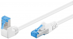 V&otilde;rgukaabel Cat6a S/FTP 10.0m, valge, (1x90&deg; nurgaga &uuml;les), PiMF, LSZH, CU