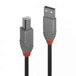 USB 2.0 kaabel A - B 0.2m, ANTHRA