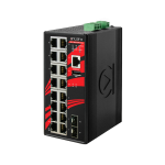 Switch: 16 x 10/100/1000BaseT(X) / 2 x SFP, -10 kuni 70&deg;C, manageeritav, rackitav, 12-48VDC