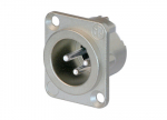 XLR 3 pistik paneelile, nikkel NC3MD-LX