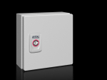 Seinakapp KX E-Box 150x150x80mm k,l,s lehtteras, montaažiplaadiga, metalluks IP66