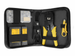 LAN t&ouml;&ouml;riistade komplekt (tester, tangid, Krone tangid, kaablikoorija, RJ45/11 pistikud)