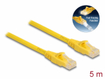 V&otilde;rgukaabel Cat6a U/UTP 5.0m, kollane, LS0H, CU, Fast Tracing