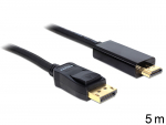 Displayport - HDMI kaabel 5.0m, must