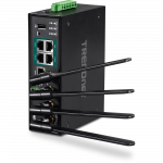 T&ouml;&ouml;stuslik PoE+ Wifi Ruuter: Dual Band AC1200 2.4G/5GHz, 4xLAN PoE+, 1xWAN, 1x I/O RS232/RS485 ,802.11ac/b/g/n, -30&deg;C-70&deg;C, IP30, 120W