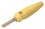 Banaanpistik, 4mm, 60V DC, 16A, kollane, kruvikinnitus