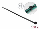 Kaablisidemed 380 &times; 4.8mm mustad, kuumakindlad kuni 131&deg;, 94V-2 (100tk)