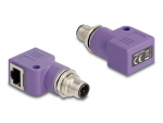 Adapter M12 (M) - RJ45 (F) D-code 4 pin 90&deg; nurgaga