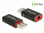 USB 2.0 helikaart, 1x 3.5mm stereo, High-Res Audio 24 bit / 96 kHz