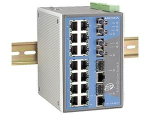 Switch: 14 x 10/100BaseT(X), 2 x 100BaseFX multi-mode ST, 2 x 10/100/1000BaseT(X) v&otilde;i 1000BaseSFP, -40 kuni 75&deg;C