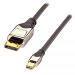 Displayport - Mini Displayport kaabel 0.5m, UHD 4K 4096x2160@60Hz, CROMO