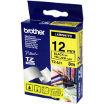 Markeerimislint 12mm must kiri kollasel (8m)