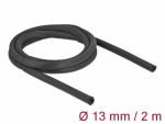 Kaablir&uuml;&uuml;s 13mm, must, 2.0m pol&uuml;ester, kuumakindel, isesulguv