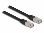 V&otilde;rgukaabel Cat6a S/FTP 10.0m, must, PE, LSZH, CU, v&auml;litingimustele