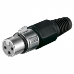 XLR 3 pesa kaablile, must