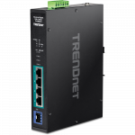 T&ouml;&ouml;stuslik PoE Switch: 4 x 10/100/1000Mbps PoE+, 1 x SFP, 120W, -20 to 65 &ordm;C