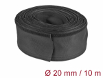 Kaablir&uuml;&uuml;s 20mm, must, 10.0m pol&uuml;ester, kuumakindel, takjapaelaga