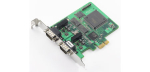 CAN PCIe kaart, 2 porti, opt. Isol. 2KV, -40 kuni 85&deg;C