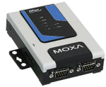 RS-232/422/485 secure terminal server, 2 porti, Multi Mode Fiber Ethernet, -40 - 75&deg;C
