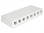 Seinakarp 8-le RJ45 keystone moodulile,valge