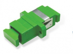 FO adapter singlemode SC/APC simplex roheline