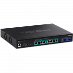 PoE Switch: 8 x 10/100/1000/2500Mbps PoE+, 2 x 10Gbps SFP+, web smart, r&auml;kitav. 240W