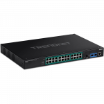 T&ouml;&ouml;stuslik PoE Switch: 24 x 10/100/1000Mbps PoE+, 2 x SFP, L2, 685W, -40 to 75 &ordm;C