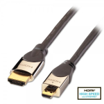 HDMI - Micro HDMI kaabel 1.0m, CROMO High Speed HDMI + Ethernet, hall, 2160p, 3D