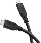 USB-C kaabel 1.8m, USB4, 240W, 8K/60Hz, must, Power Delivery, 40 Gbit/s