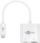 Adapter USB-C (M) - HDMI (F) 4K@ 60Hz, USB-C laadimine, 60W, valge