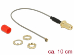 &Uuml;leminek antennile SMA - MHF I, 1.13, 10cm, 10mm keermega, ferriidiga