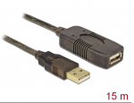 USB 2.0 pikenduskaabel (v&otilde;imendiga) 15.0m