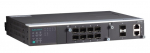 IEC 61850-3 modulaarne switch: 1 x Fast Ethernet mooduli pesa, 1 x Fast Ethernet / Gigabit Ethernet mooduli pesa, kokku kuni 10