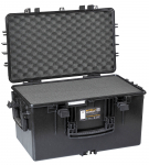 Kohver 585x386x348mm, veekindel, must, virnastatav, vahuga IP67, 6kg