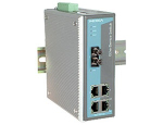 Switch: 4 x 10/100BaseT(X), 1 x 100BaseFX multi-mode ST, 0 kuni 60&deg;C, mittemanageeritav DIN