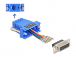 &Uuml;leminek D-Sub 15pin (F) - RJ12 (F) &uuml;hendamiskomplekt, sinine